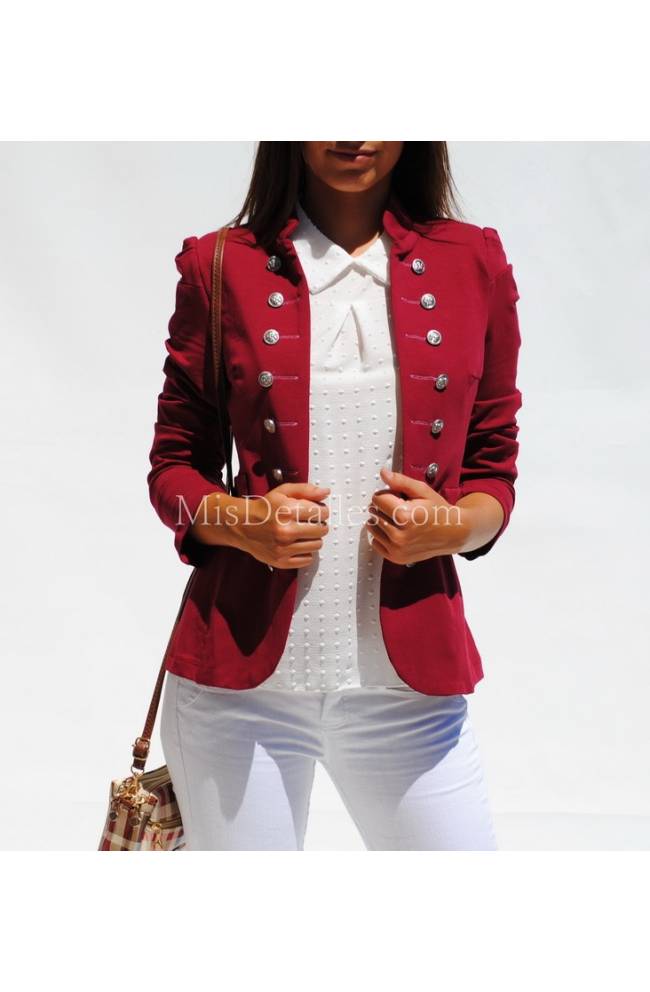 chaquetones burdeos